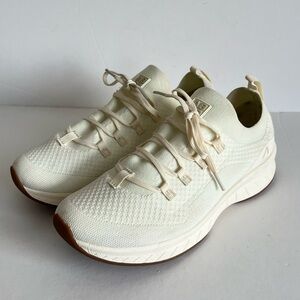 ABEO Layla Beige Slip On Lace Up Sneakers Size 8M